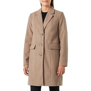 VERO MODA Vmgiannacindy Coat Aw23 Boos Damesjas, Bruine lens/detail: mix