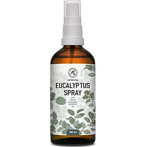 Aromatherapie kamerspray met etherische eucalyptusolie - eucalyptus olie spray voor aromatisering van de lucht - kamernevel - kussen en linnen spray - geurspray