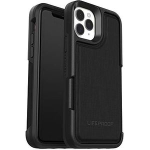 LifeProof Wallet Case Versterkte beschermhoes met 2 kaartvakken voor iPhone 11 Pro, zwart