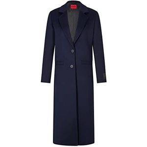 HUGO Mojeni Coat, Dark Blue 405, 40 dames, Blauw