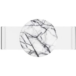 PopSockets: PopGrip Slide Grip & Stand voor telefoon, niet klevend, met verwisselbare bovenkant voor iPhone 7/8 siliconen hoes - Clear as Day