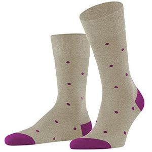 FALKE Sokken Dot katoen heren zwart grijs vele andere kleuren versterkte sokken heren met ademend patroon stippen en fijn 1 paar, beige (Pebble Mel). 4044), 43-46 EU, beige (Pebble Mel). 4044)