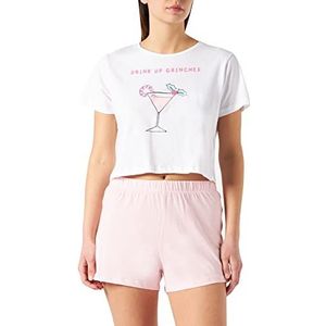 Brave Soul Pijama Set voor dames, roze, M, Roze