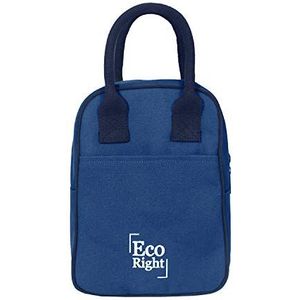 EcoRight Koeltas voor lunchbox, lunchbox, herbruikbaar, van katoenen linnen, lunchtas, geïsoleerd, wasbaar, met ritssluiting voor mannen, vrouwen, volwassenen en kinderen