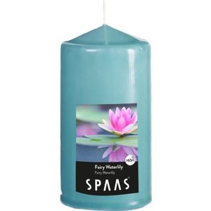 SPAAS Geurende cilinderkaars 80/150 mm, ± 65 uur - Fairy Waterlily