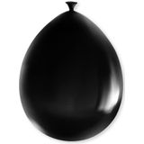 Paper Dreams Ballonnen, metaal, 18,5 cm, latex zwart pak of 8 stuks