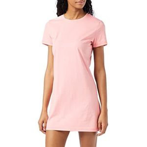 FM London Casual T-shirt-jurk voor dames, super zacht, korte mouwen en comfortabel design, Roze