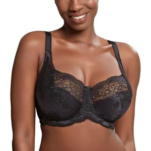 Panache Clara dagelijkse beha voor dames, Zwart (antraciet/zwart)