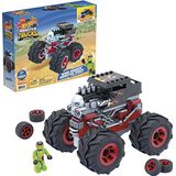 Mega Construx Monster Trucks Bone Shaker bouwstenen set met figuur voor kinderen + 5 jaar (Mattel GVM27)