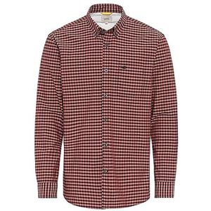 camel active Gingham geruit overhemd voor heren, rood, XL, Rood