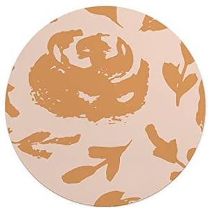 Questo Casa, Ronde muismat met antislip onderkant voor kantoor en thuis, diameter 22 cm