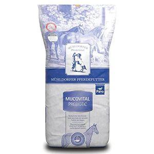 Mühldorfer Mucovital Prebiotic Compleet voer voor paarden zonder graanzetmeel, 20 kg, bij maagproblemen, reguleert de ontstekingen