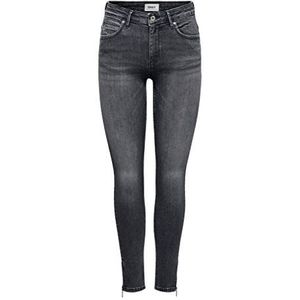 ONLY Onlkendell Life Rg Sk Ank Tai862 Noos Damesbroek, Grijs (Medium Grey Denim)