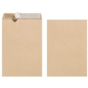 Herlitz Paper24 25 enveloppen DIN C4 (90 g, gerecycled papier) bruin met aftrekstrips