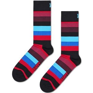 Happy Socks Gestreepte sokken voor dames, zwart.