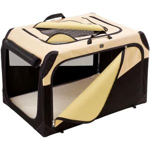 Hunter - 44958 - transportbox voor honden - beige/zwart - maat L