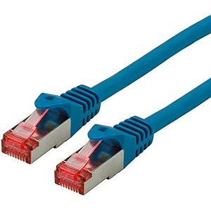ROLINE Component Level LAN-kabel Cat 6 netwerkkabel S/FTP Ethernet netwerkkabel met RJ45-stekker blauw 1,5 m