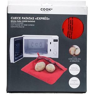 Cook Concept KC22531/ED – zak voor aardappelkoker, rood, magnetron, wasbaar, herbruikbaar en snel koken