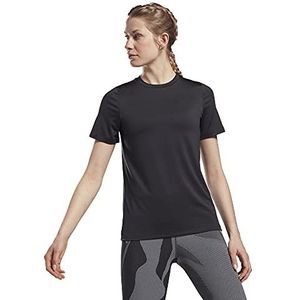 Reebok Speedwick Workout Ready gerecycled T-shirt, zwart.