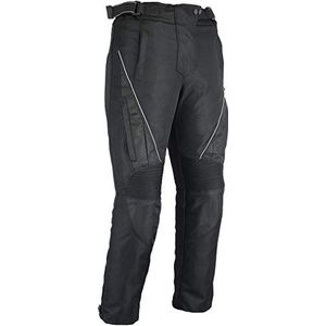 Bikers Gear UK broek met cordura-jazzversterking, waterdicht, CE-gecertificeerd, voor dames, zwart, W34/L30