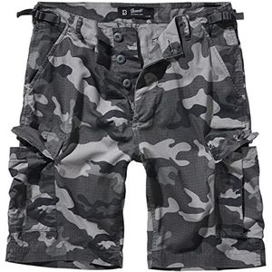 Brandit Brandit Bdu Ripstop Shorts Heren (1 stuk), Grijze Camouflage