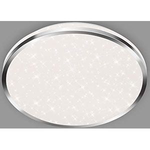 Briloner LED badkamerlamp met sterrendecor IP44 18W 1800lm 4000K 330x66mm wit chroom