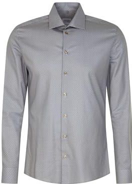 Seidensticker Herenshirt met lange mouwen, zand, 43, Zand