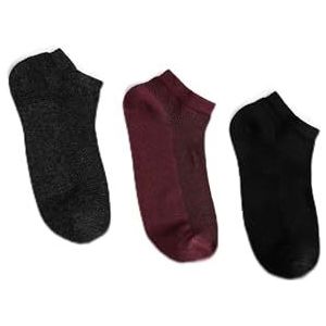 Koton Lot de 3 paires de chaussettes bottines pour homme, Noir (999), taille unique