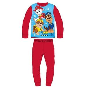 Disney 2-delige pyjama voor baby's, kinderen, 1 m tot 23 maanden, licentie, Paw Patrol, uniseks, kinderen, 2 stuks, Rood