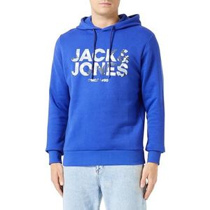 JACK & JONES Jjjames hoodie voor heren, Bluing