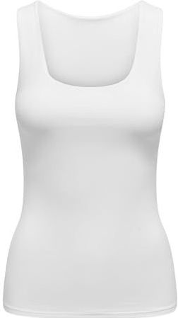 ONLY Onlea S/L 2-ways Fit Top Jrs Noos Onlea S/L 2-Ways Fit Top Jrs Noos Dames (1 stuk), Helder wit