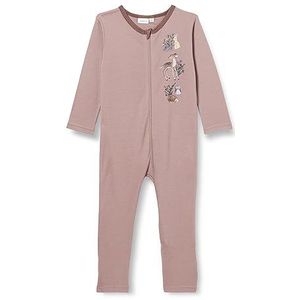 NAME IT Nmfwillit Xxiii Wollen Jumpsuit Baby Meisjes Slaappak, Moonbeam/Aop:Aop