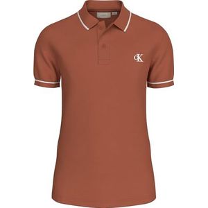 Calvin Klein Jeans Tipping Slim Polo J30j315603 Poloshirt S/S heren, Bruin (Aragon)