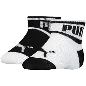 PUMA Wording Sock Klassieke uniseks babysok, zwart/wit
