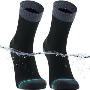 Dexshell Ultralite Biking waterdichte sokken, uniseks, ademend, grijs, L