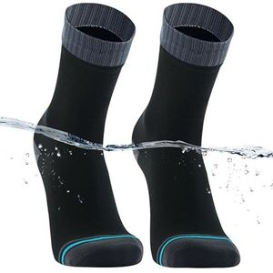 DexShell DexShell Waterdichte sokken, hoge zichtbaarheid, gele waterdichte sokken heren, grijs.