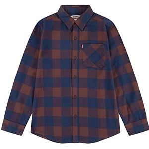 Levi'S Kids Ls Flannel One Pocket Shirt voor jongens, Haven