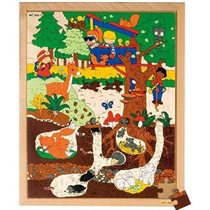 Educo Puzzels onder en meer dan 120 – Het bos | educatieve materialen geografie | Puzzels - spelen en losmaken - houten puzzel | vanaf 84 maanden | tot 144 maanden
