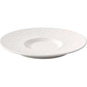 Villeroy en Boch Manufacture Rock witte onderzetter van hoogwaardig porselein, vaatwasmachinebestendig, wit