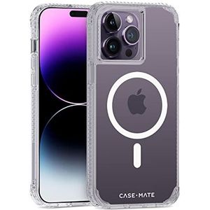 Case-Mate Tough Clear Plus MagSafe, hoes, compatibel met Apple iPhone 14 Pro Max, hoes, gerecycled materiaal, valbescherming, 4,6 m, ingebouwde MagSafe-oplader, transparant