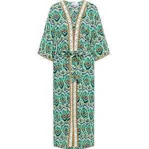 IZIA Kimono pour femme, Vert, multicolore., S