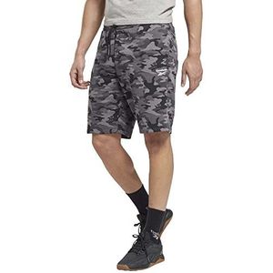 Reebok identity camo heren short, zwart.