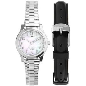 Timex TWG063500 Dameshorloge, analoog, kwarts, roestvrij staal, zilverkleurig, zilver.