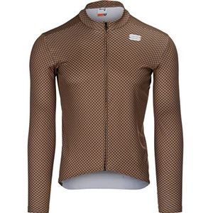 SPORTFUL Checkmate Thermal Jersey lang shirt voor heren, Pompelmo antraciet leer