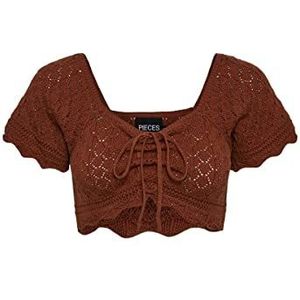 PIECES Haut en tricot pour femme PCBLUMA, Coconut Shell, S