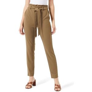 VERO MODA Vmliva Hw Paperbag Pantalon fuselé en jersey pour femme, Sable, XS / 32L