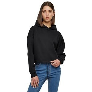Urban Classics Oversized hoody dames sweatshirt met capuchon dames, zwart.