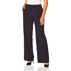 Calvin Klein Classic Fit Straight Leg Lux Suit Pant Lux kostuumbroek met rechte pijpen, klassieke pasvorm voor dames, Navy Blauw