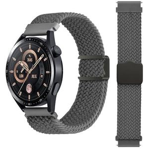 SMYAOSI Vervangende magnetische armband voor Huawei GT3 42 mm/Huawei Watch GT2 42 mm/Honor Watch SE, zachte magnetische reservearmband van elastisch nylon voor Garmin Vivoactive 5/Vivomove, Nylon,