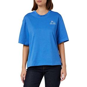 MUSTANG Audrey C Embro Dames T-Shirt Star Sapphire 5428, S, Star Sapphire 5428